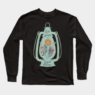 Let Your Light Shine Floral Lamp Long Sleeve T-Shirt